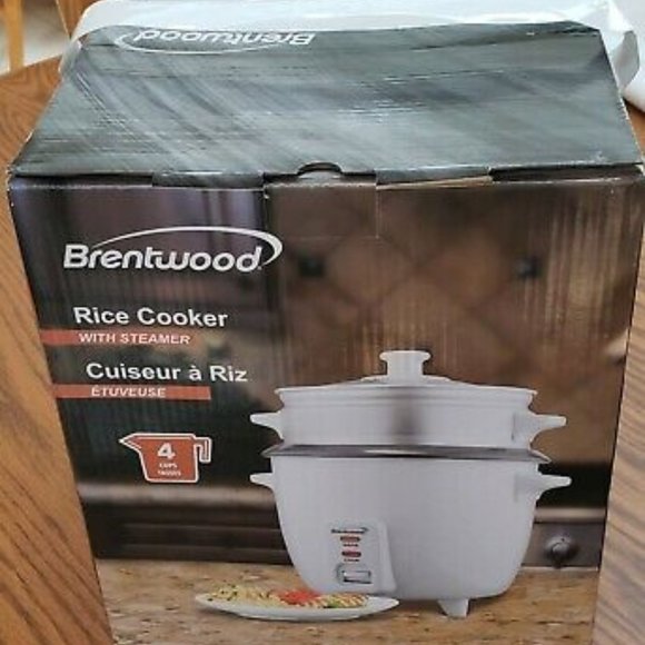 BRENTWOOD TS-700S Rice Cooker (4 cup) with Steamer - Picture 2 of 8